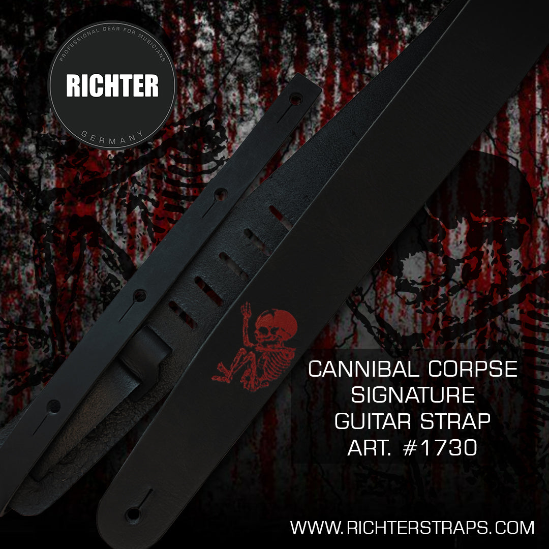 cannibal corpse guitar gear Cannibal Corpse Signature Guitar Strap #1730