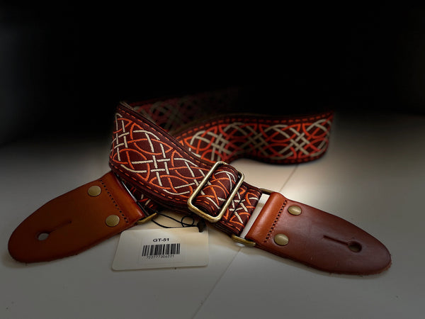 Isuzi GT51 Traditional Chinese Design, Multi Colour, Woven Guitar Strap