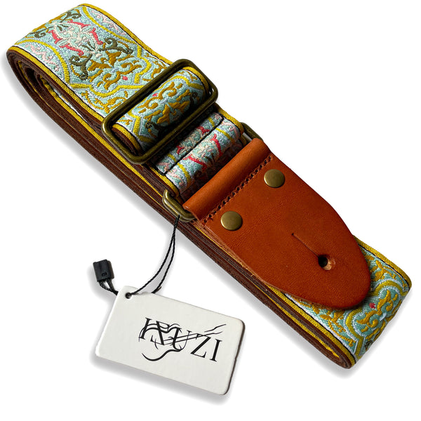 Isuzi GT53 Traditional Chinese Symbol, Multi Colour, Woven Guitar Strap