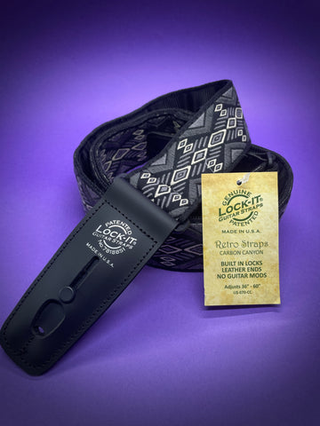 LOCK-IT Carbon Canyon Strap, Jacquard Retro Series