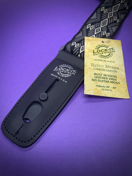 LOCK-IT Carbon Canyon Strap, Jacquard Retro Series