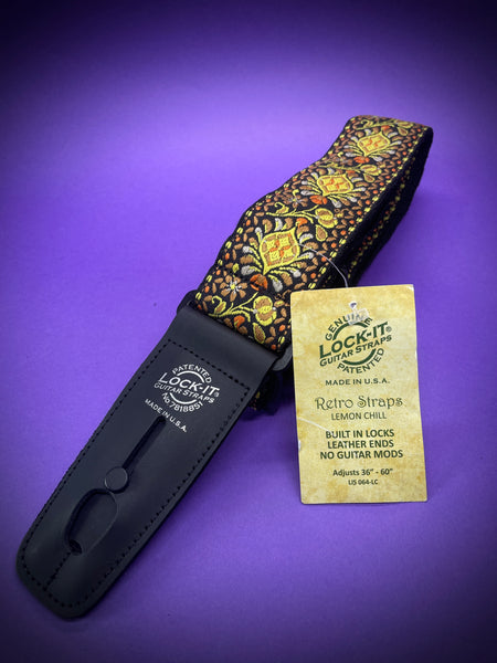 LOCK-IT lemon Chill Strap, Jacquard Retro Series