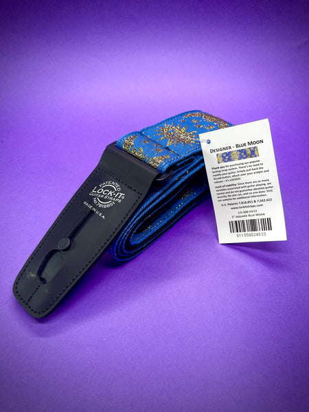 LOCK-IT Moon & Stars Blue Strap, Jacquard Retro Series