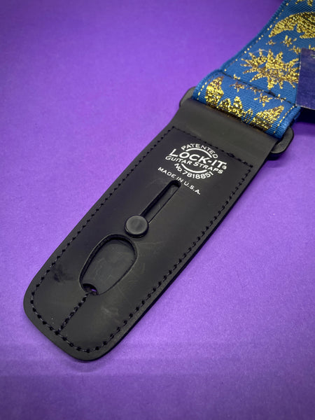 LOCK-IT Moon & Stars Blue Strap, Jacquard Retro Series
