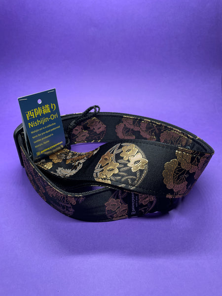 Daiking Nishijin-ori Guitar Strap DGS-NKH60 "Kin Hanamaru" Made in Japan