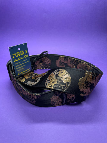 Daiking Nishijin-ori Guitar Strap DGS-NKH60 "Kin Hanamaru" Made in Japan