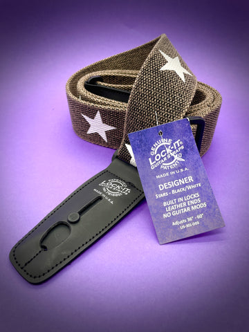 Lock-It Black Star Strap - Designer Series