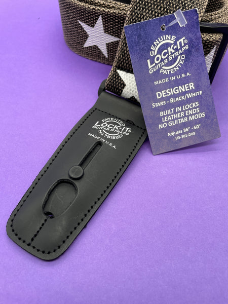 Lock-It Black Star Strap - Designer Series