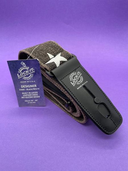 Lock-It Black Star Strap - Designer Series