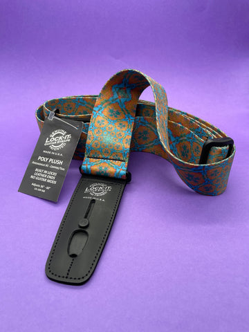 Lock-It  Psychedelic Orange Blue Strap, Poly Plush Series