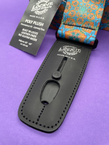 Lock-It  Psychedelic Orange Blue Strap, Poly Plush Series
