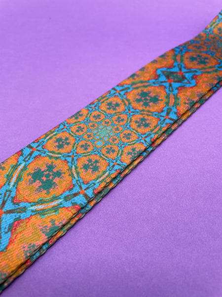 Lock-It  Psychedelic Orange Blue Strap, Poly Plush Series
