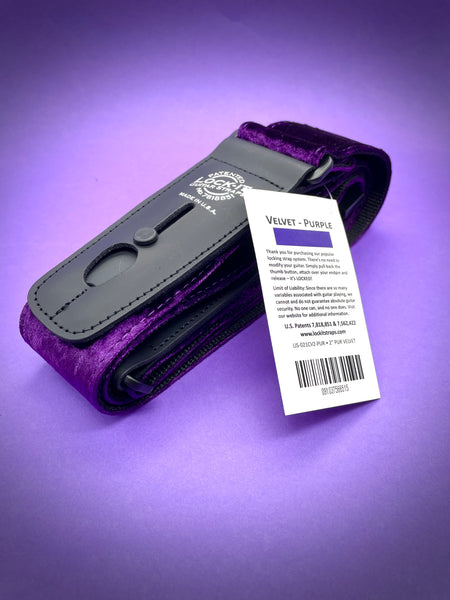Lock-It Purple Velvet Strap, Crushed Velvet Series