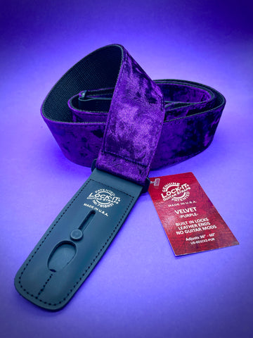 Lock-It Purple Velvet Strap, Crushed Velvet Series