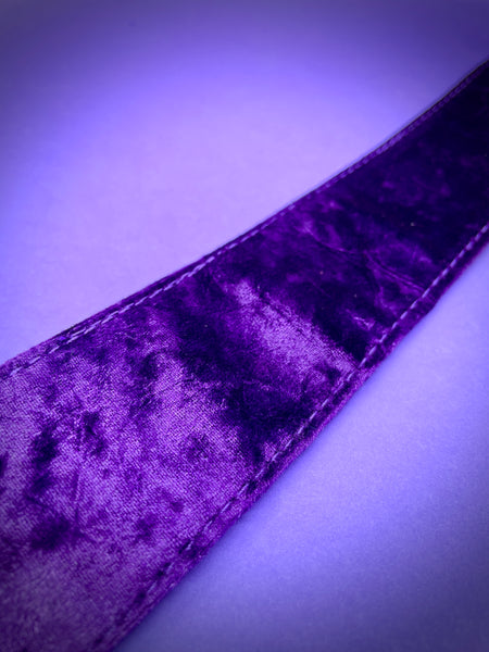 Lock-It Purple Velvet Strap, Crushed Velvet Series