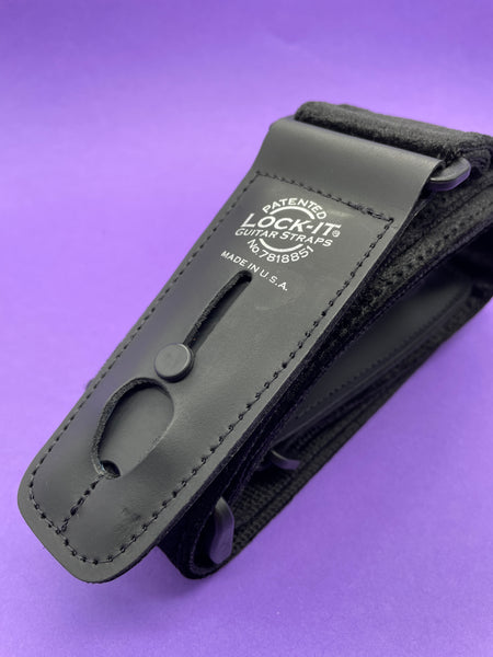 Lock-It Black Velvet Strap, Crushed Velvet Series