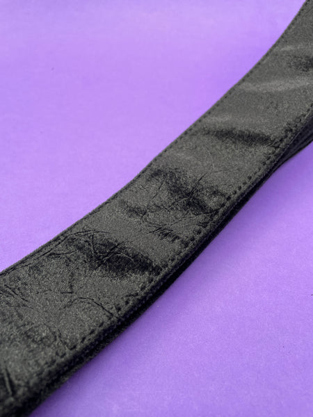 Lock-It Black Velvet Strap, Crushed Velvet Series