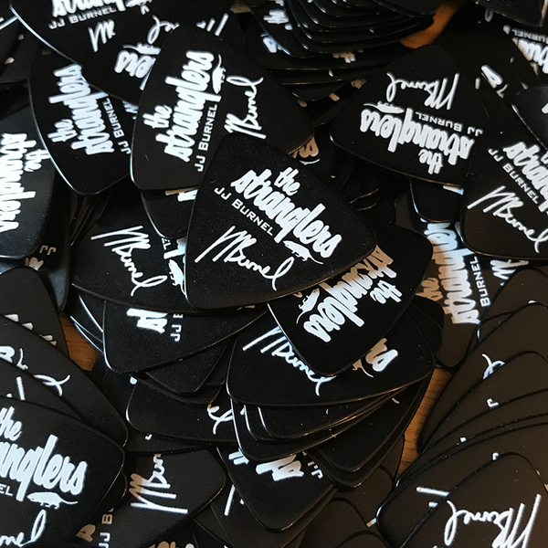 Celluloid Large Triangle Shape Printed Picks - Double Sided - Picktown