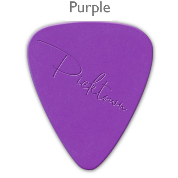 Delrinex ISO Shape Etched Picks - Single Sided - Picktown
