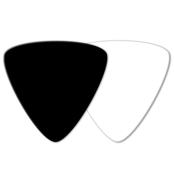 Celluloid Large Triangle Shape Printed Picks - Double Sided - Picktown