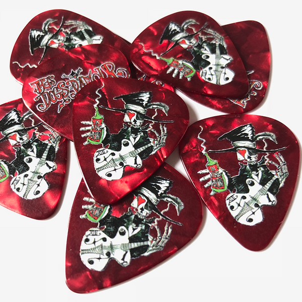 Vintage Celluloid Printed Picks - Single Sided - Picktown